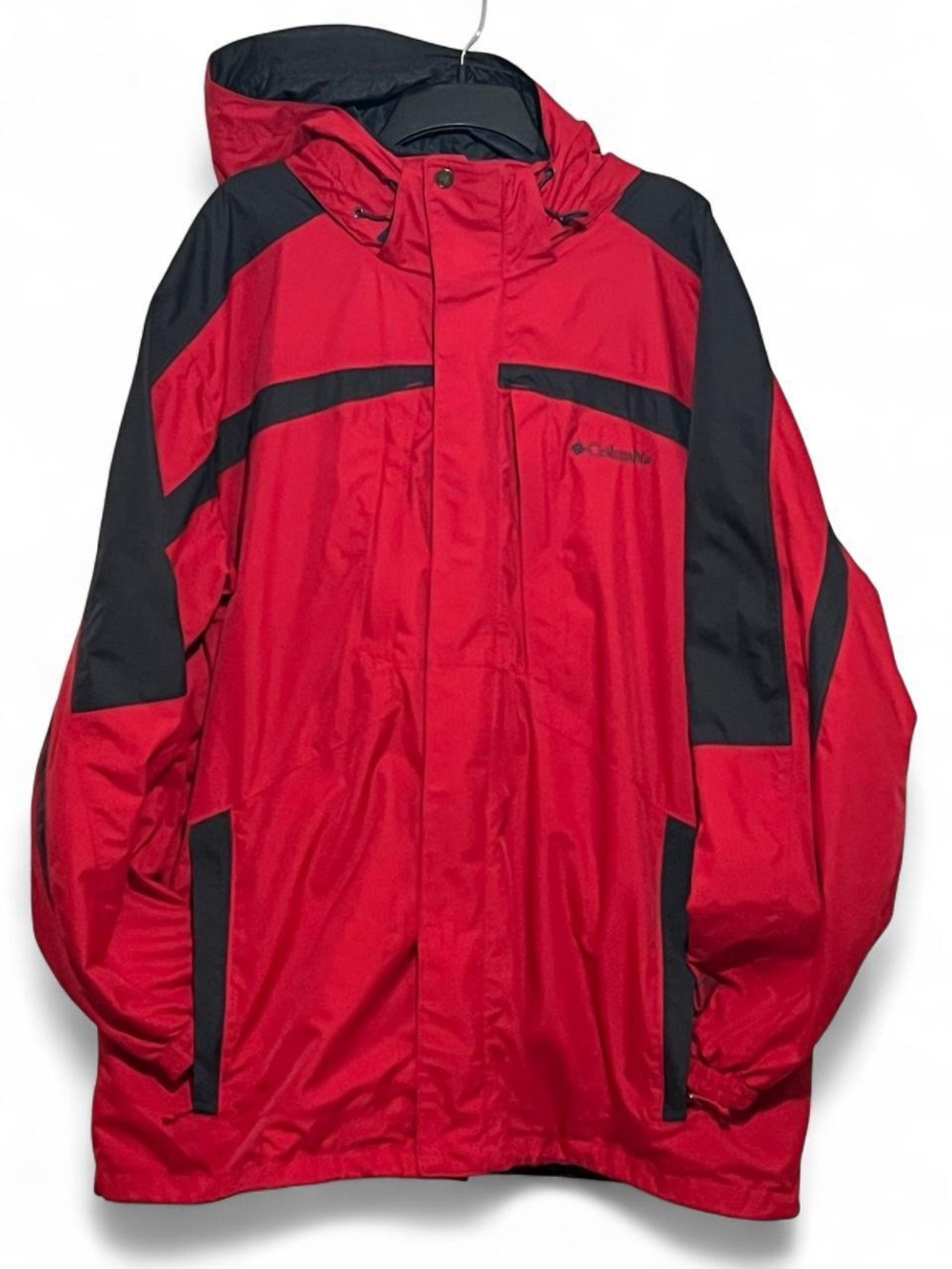 Columbia Red and Black Men's Ski Snowboard Jacket with Hood